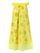 [Prévente] Chemise de nuit en tulle jaune col bateau tournesol années 1950