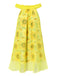 [Prévente] Chemise de nuit en tulle jaune col bateau tournesol années 1950
