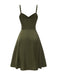 [Prévente] Chemise de nuit verte en satin à bretelles et lacets années 1940