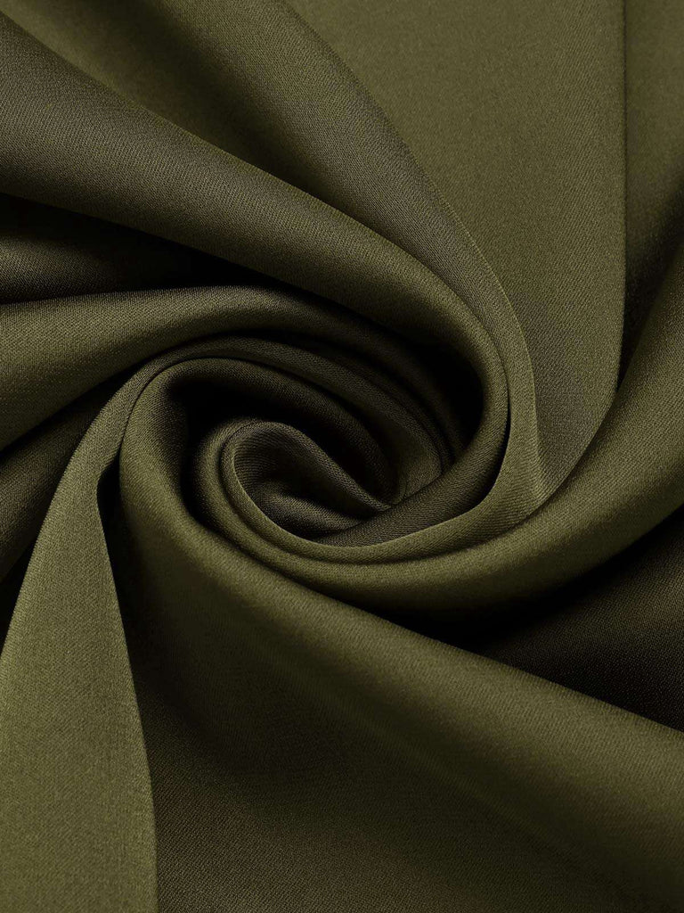 [Prévente] Chemise de nuit verte en satin à bretelles et lacets années 1940