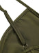 [Prévente] Chemise de nuit verte en satin à bretelles et lacets années 1940