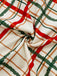 [Pré-vente] Robe de chambre de Noël à carreaux col pétale et revers des années 1950