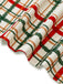 [Pré-vente] Robe de chambre de Noël à carreaux col pétale et revers des années 1950