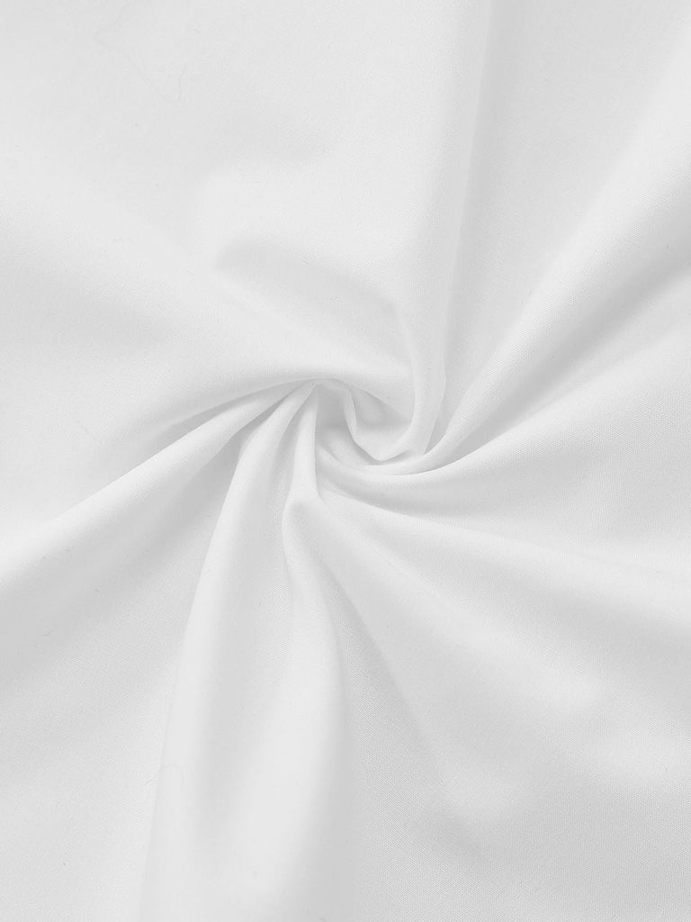 [Prévente] Nuisette longue blanche Victoria à lacets et manches bouffantes années 1960