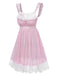 [Prévente] Rose Pâle Dentelle Nœud Tulle Chemise de Nuit Années 1950 3