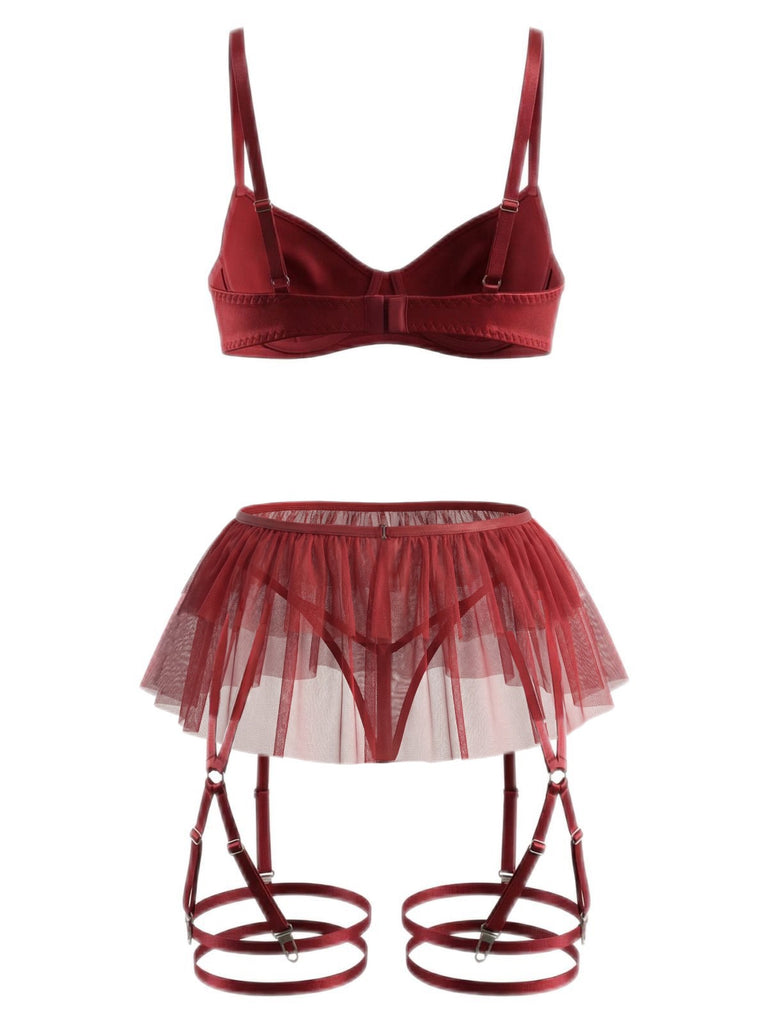 Ensemble pyjama patchwork en maille nœud années 1960