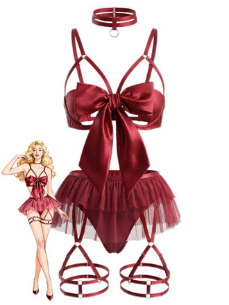 Ensemble pyjama patchwork en maille nœud années 1960