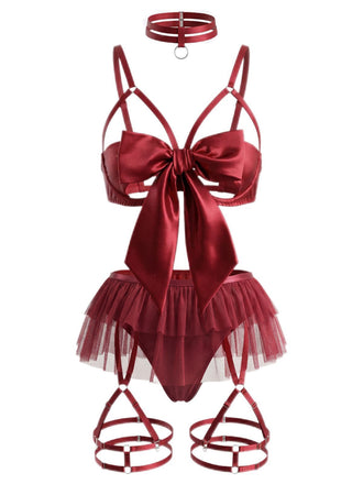 Ensemble pyjama patchwork en maille nœud années 1960