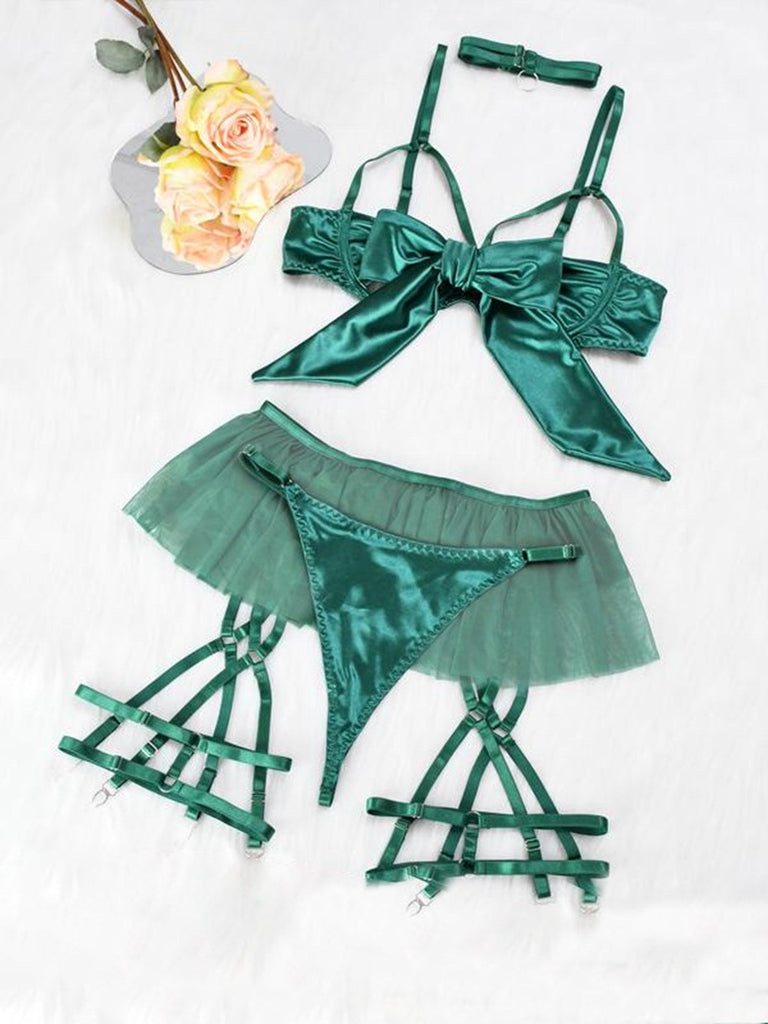 Ensemble pyjama patchwork en maille nœud années 1960