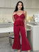 Ensemble Pyjama Rouge avec Top en Dentelle et Pantalon Évasé Années '80 4