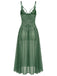 Chemise de Nuit en Dentelle à Bretelles Fines et Tulle Années '30 4