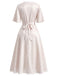 [Prévente] Nuisette Satin Petites Fleurs Convertible Ruched Ourlet Années 1950 6