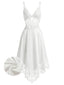 [Prévente] Nuisette blanche satin et dentelle corsage années 1930