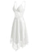 [Prévente] Nuisette Blanc Dentelle Corset Satin Années 1930 3