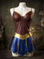 Ensemble nuisette de cosplay de super-héros effet métallisé Années 1980