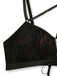 Sleepwear Gothique Spiderweb Filet Halter Crop Lingerie Ensemble Années 1980