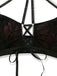 Sleepwear Gothique Spiderweb Filet Halter Crop Lingerie Ensemble Années 1980