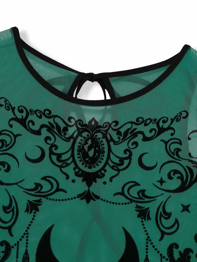 Set Lingerie Céleste Whimsigoth à Épaules Dénudées Années 1980