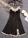 Sleepwear Satin Dentelle Trim Slip Nightgown Années 1930