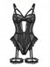 Ensemble Lingerie Body Dentelle Découpé avec Jarretière Années 1950 10