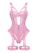 Ensemble Lingerie Body Dentelle Découpé avec Jarretière Années 1950 7