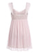 Chemise de Nuit Babydoll Mesh à Volants Nœud Années 1950 8