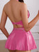 Lingerie babydoll en similicuir à œillets, chaînes et dos nu années 1950 - 12