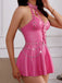 Lingerie babydoll en similicuir à œillets, chaînes et dos nu années 1950 - 14