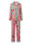 Ensemble de pyjama Noël pain d’épices rayures années 1950