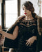 Robe Charleston Vintage Flapper Année 20 Gatsby Maxi à Paillettes Noire Soirée