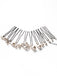 Boucles d'Oreilles Clip Vintage Strass Goutte 2