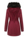 Manteau Années 50 Garnie de Fourrure Synthétique à Boucle