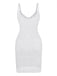 Ajouré U-Neck Side Slit Cache-Maillot Années 1980 2