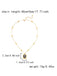 Collier Pendentif Rose en Perles et Chaîne Blanc