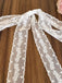 Foulard Dentelle Brodé Nœud Blanc 2