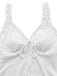 [Prévente] Maillot de bain une pièce blanc dentelle nœud 1950s