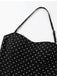 Noir à Pois Halter Dos Nu Maillot de Bain à Jupe Années 1950 5