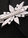 Barrette Argentée à Strass et Cristaux en Étoile Rayonnante - 4