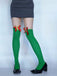 Bas verts de lutin de Noël à nœuds - 3