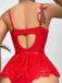 Body Lingerie à Bretelles, Dentelle et Découpes avec Bas Années 1950 - 3