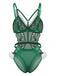 Body lingerie de Noël en dentelle à bordure en fausse fourrure années 1950 - 2