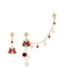 Boucles d’oreilles pendantes asymétriques de Noël à chaînes étoile et clochette - 2