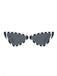 Lunettes de soleil œil de chat classiques à rayures vintage