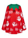 Cape de costume de lutin de Noël à pompons et clochettes années 1940 - 4