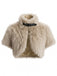 Capelet en fausse fourrure à boucle sur l’épaule années 1950 - 1