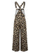 Combinaison Western Marron à Imprimé Léopard et Jambes Larges Années 1950 - 3