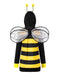 Robe à capuche rayée jaune inspirée du cosplay d'abeilles années 60