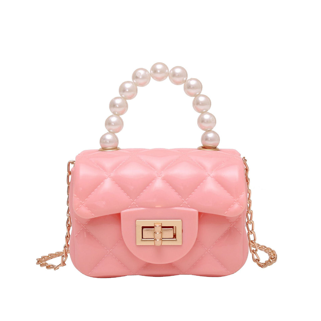 Sac à Main Carré avec Perles