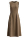 Ensemble 2 pièces blazer à fines rayures et robe midi trapèze Années 1940 - 5