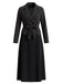 Ensemble 2 pièces blazer à fines rayures et robe midi trapèze Années 1940 - 7